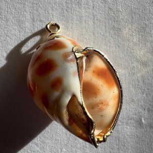 Gold Plated Sea Shell Boho Style Beach Pendant